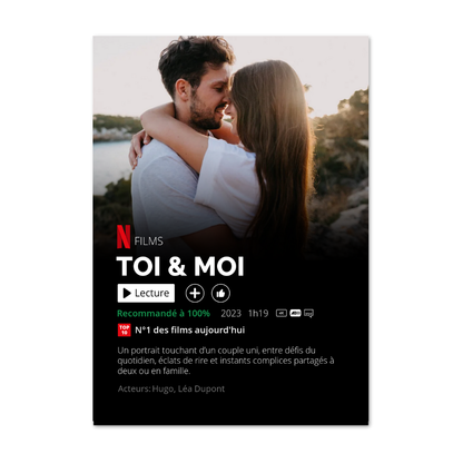 Affiche de Film personnalisée Netflix