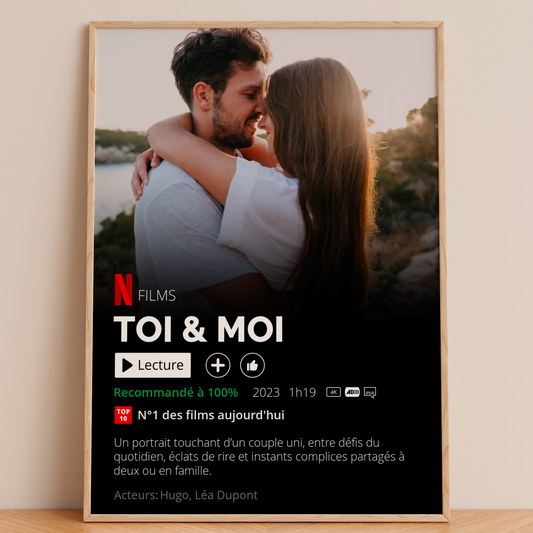 Affiche de Film personnalisée Netflix