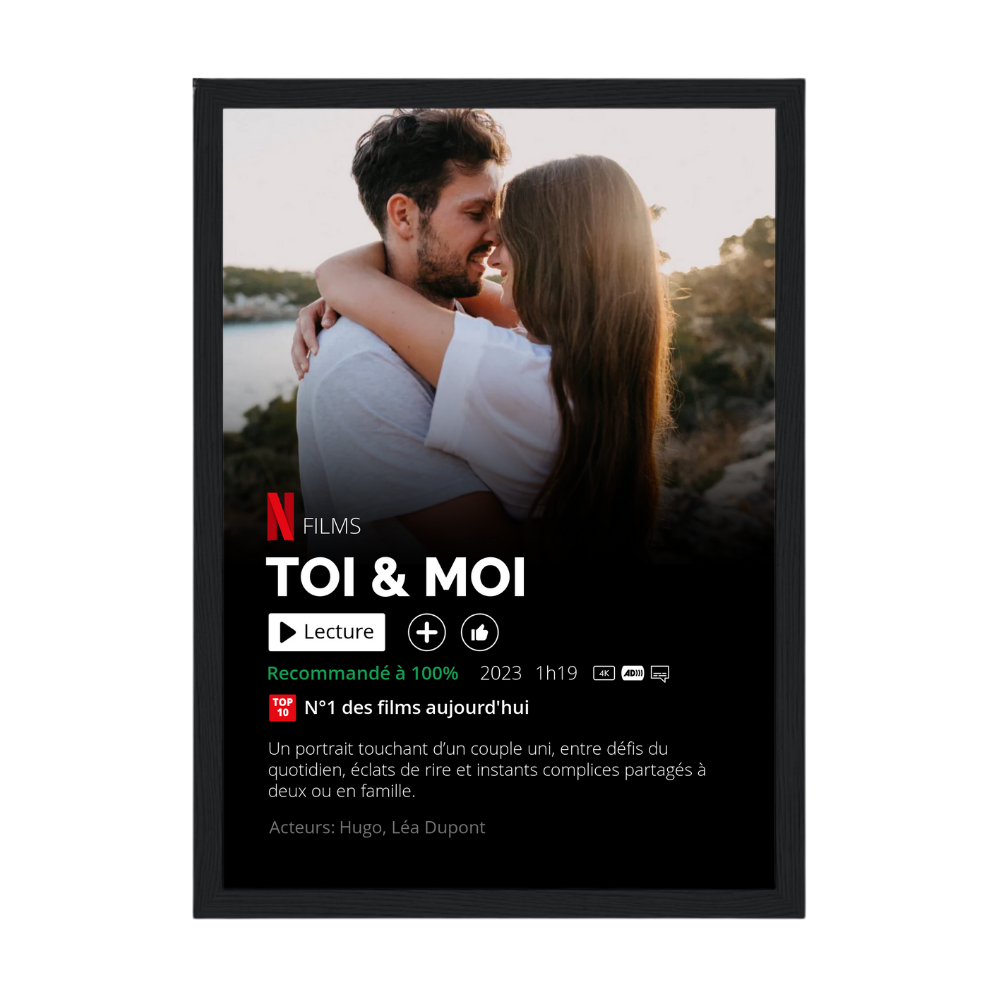 Affiche de Film personnalisée Netflix