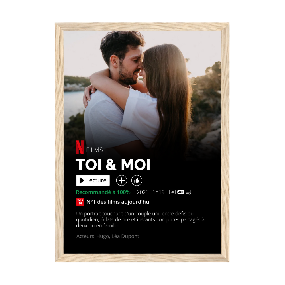 Affiche de Film personnalisée Netflix