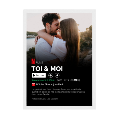 Affiche de Film personnalisée Netflix